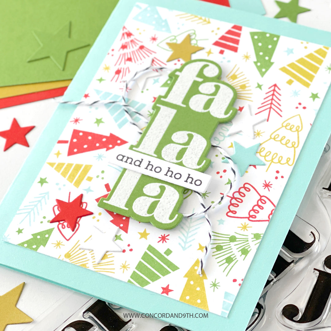 Juego de sellos Big on Christmas