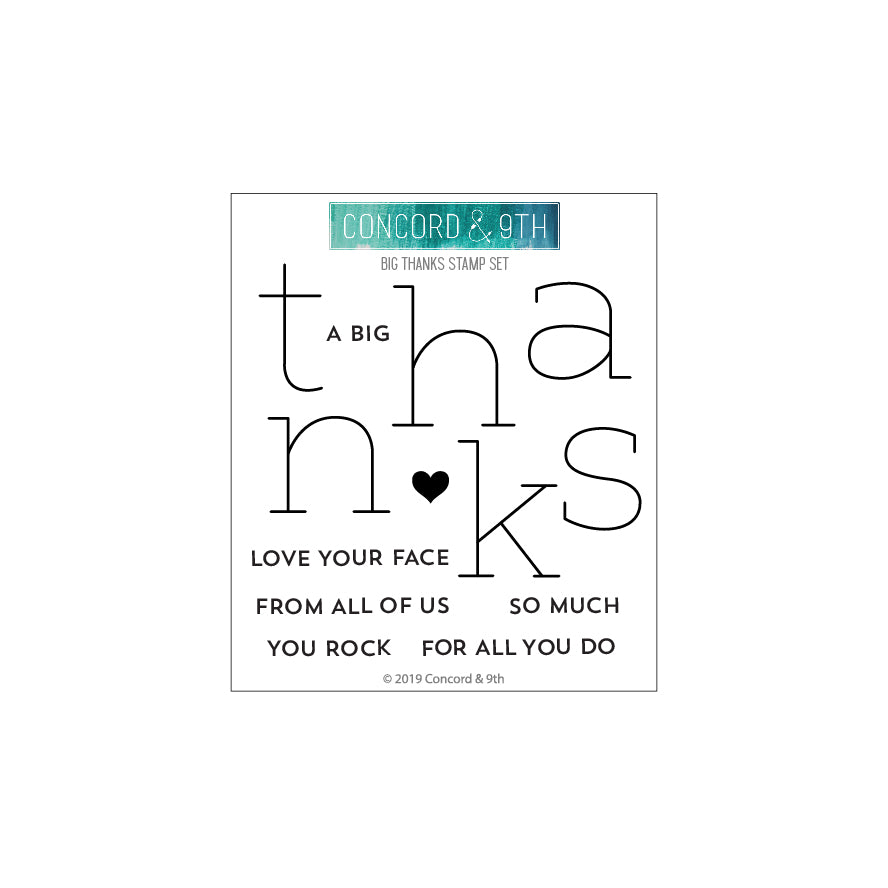 Juego de sellos "Gran agradecimiento"