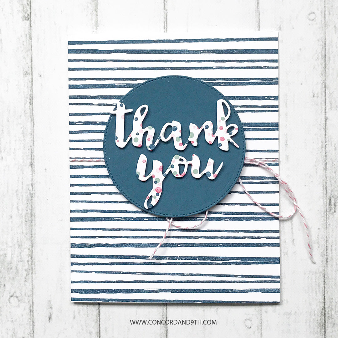 Sello con fondo de rayas esbozadas