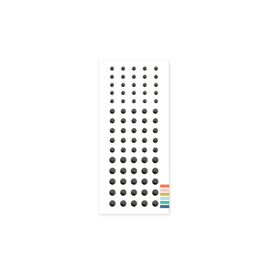 Enamel Dots: Black