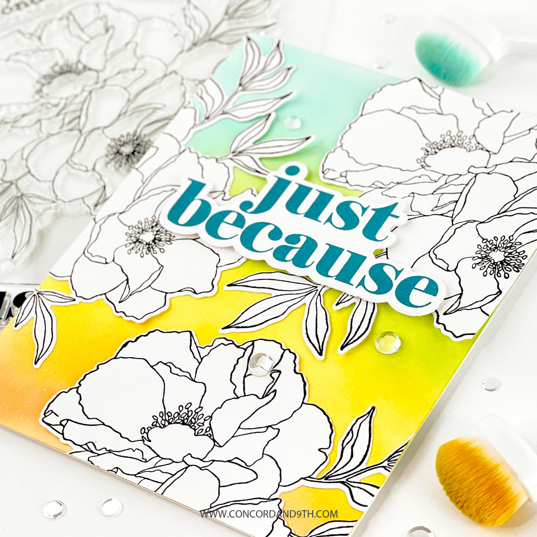 Blended Petals Stencil Pack