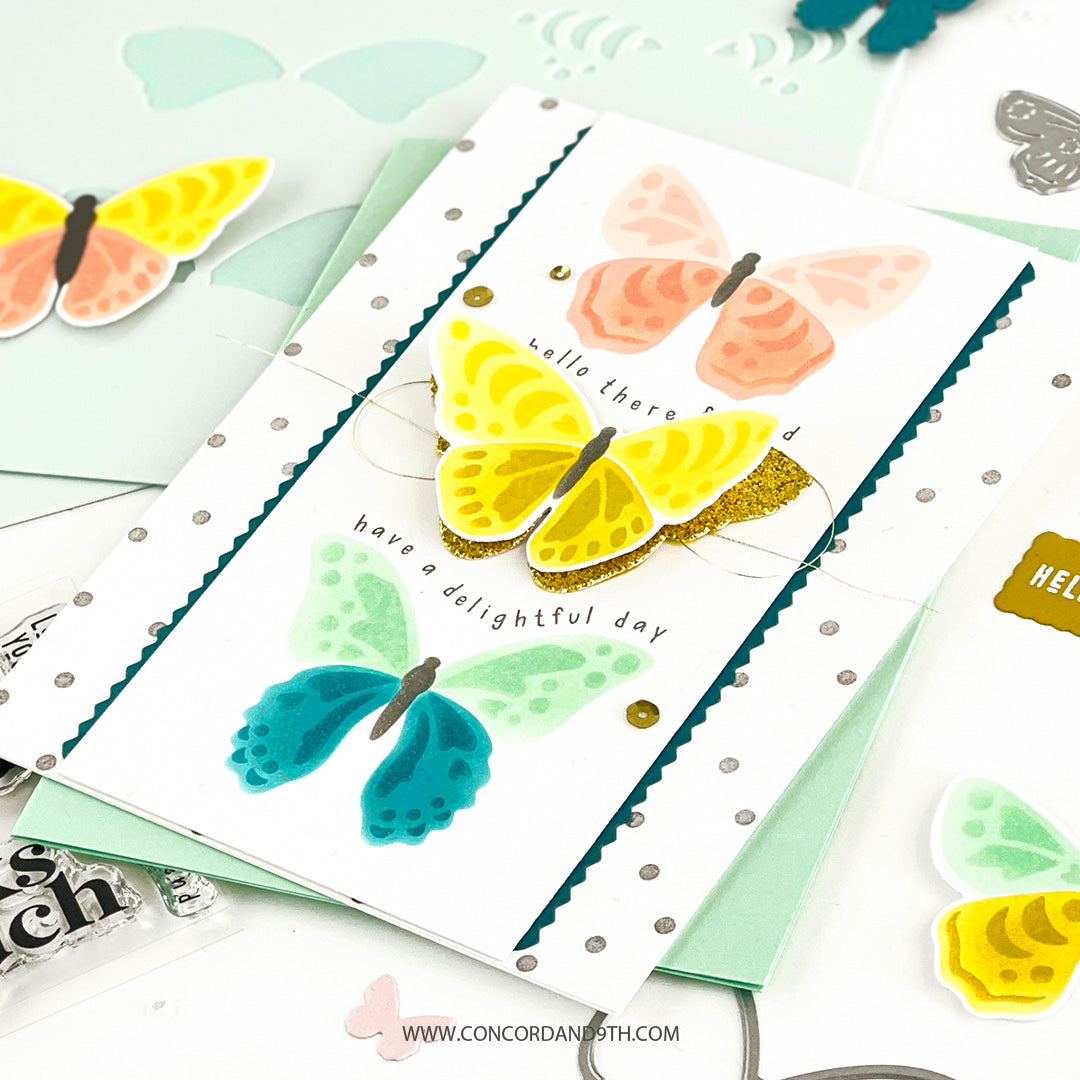 Paquete de plantillas de mariposas bohemias