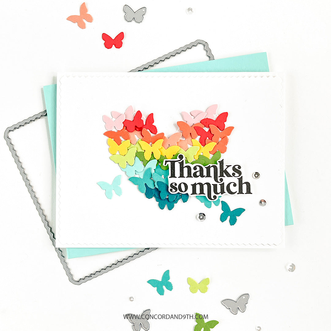 Juego de sellos con diseño de mariposas estilo boho