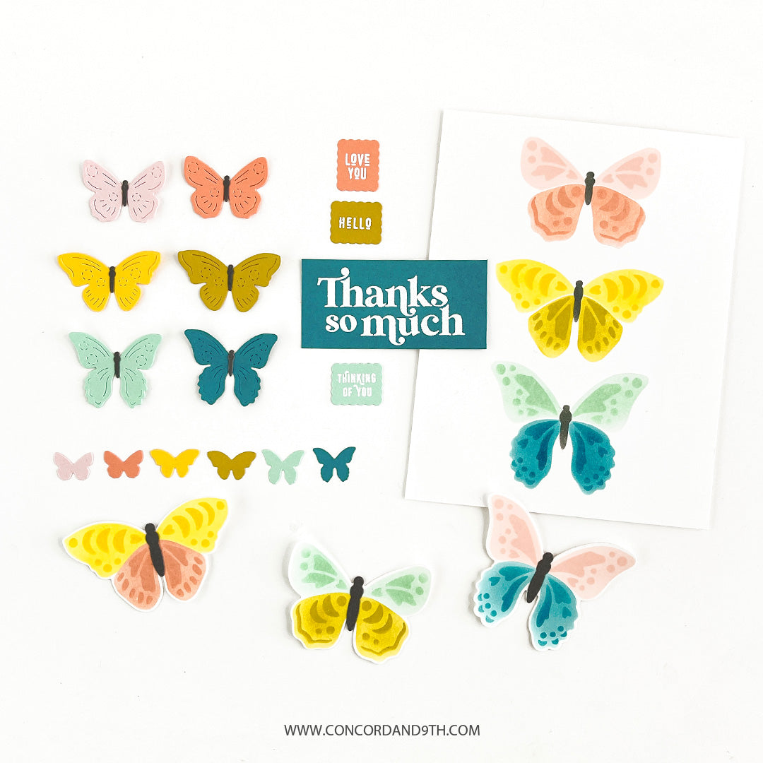 Boho Butterfly Stencil Pack