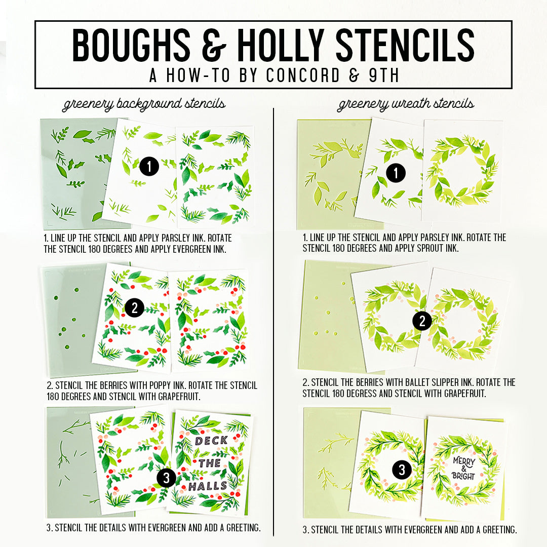 Boughs & Holly Dies
