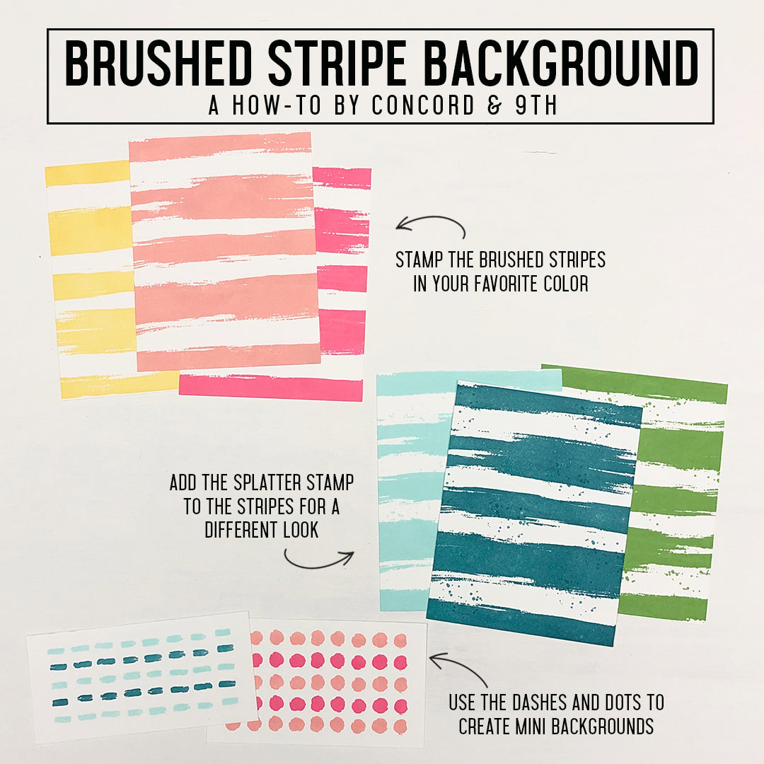 Brushed Stripe Background Stamp Set