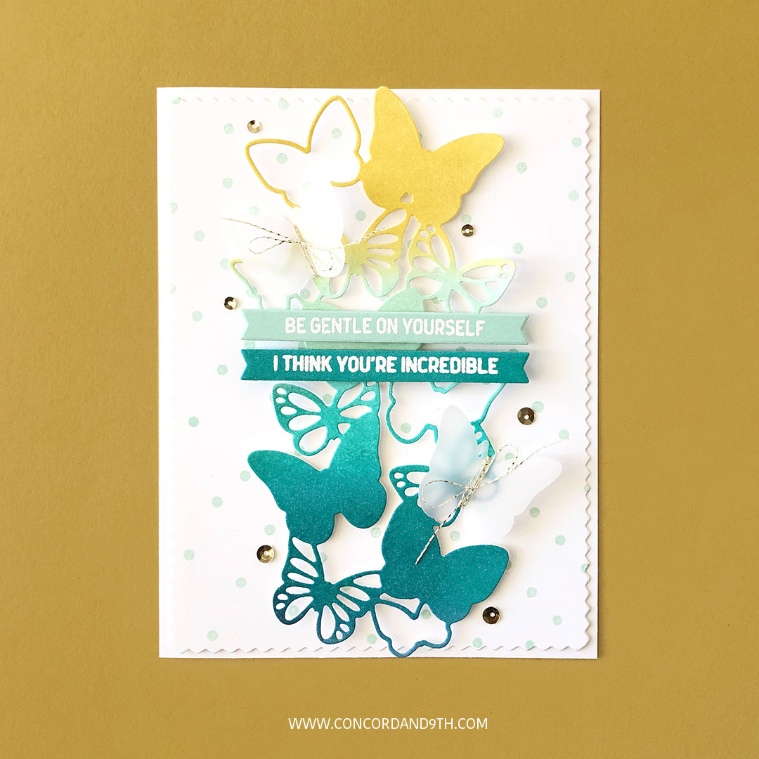 Troqueles de combinación perfecta de mariposas