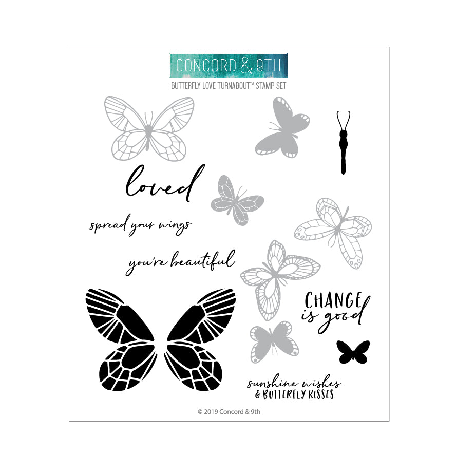 Butterfly Love Turnabout™ Stamp Set - Concord & 9th