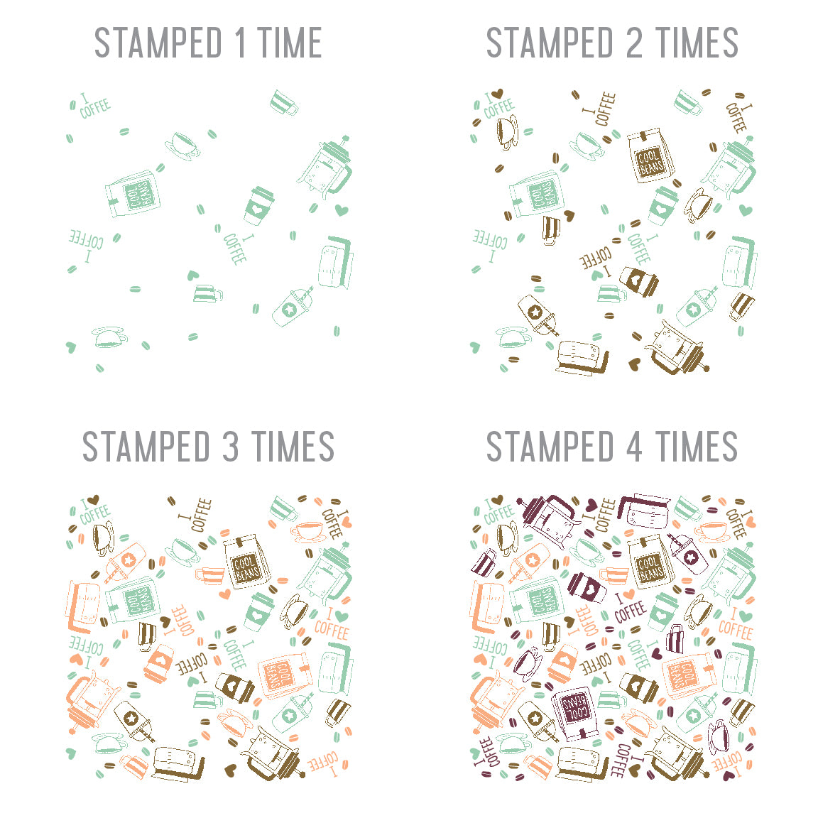 Juego de sellos Coffee Blend Turnabout™