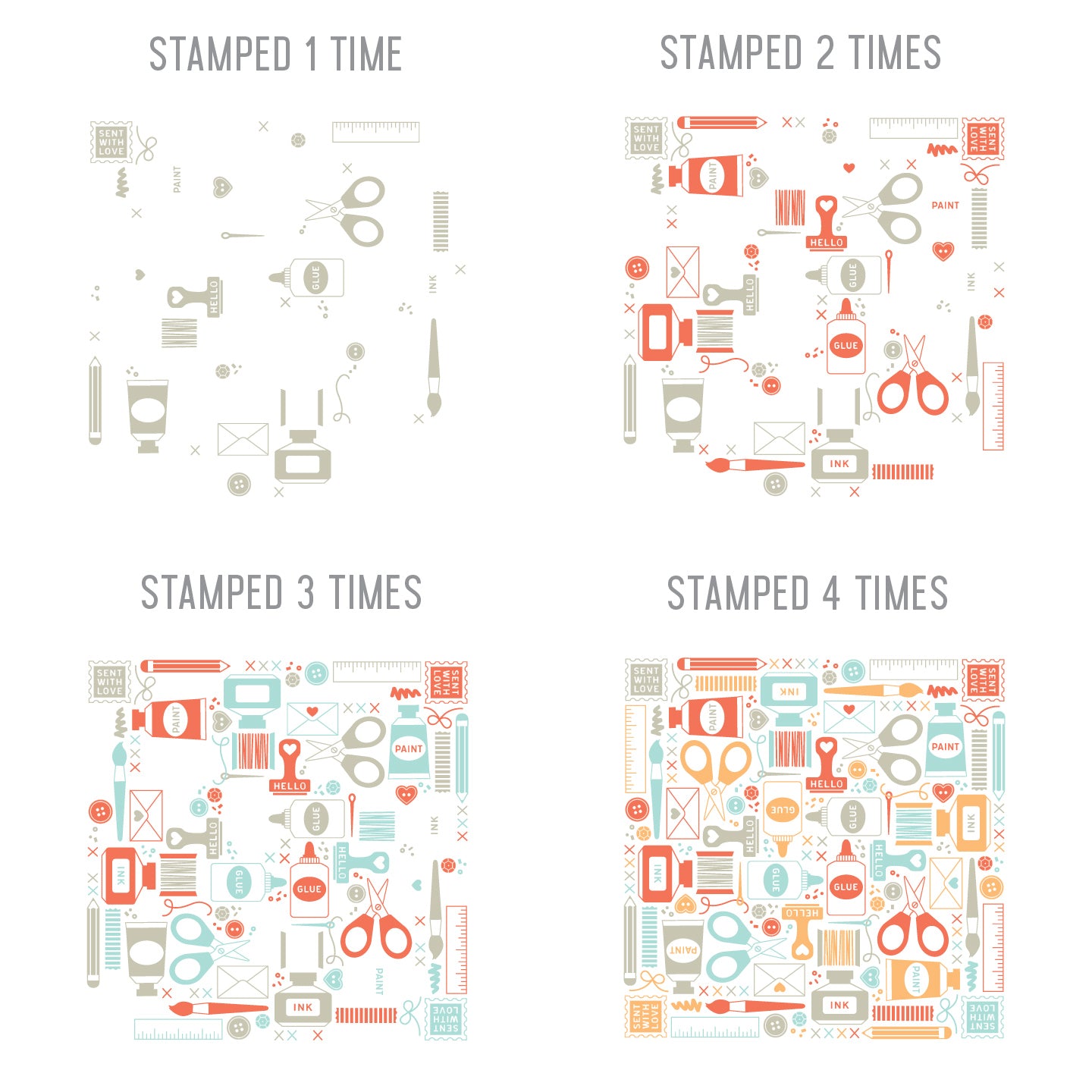 Juego de sellos Crafty Turnabout™