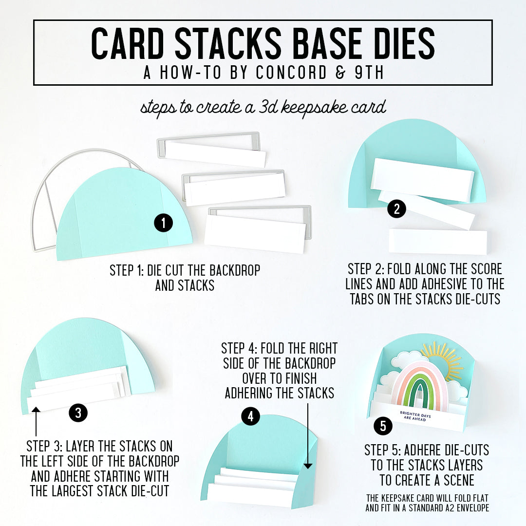 Card Stacks Base Dies