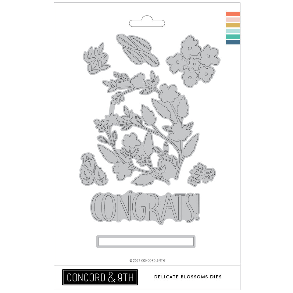 Troqueles de flores delicadas