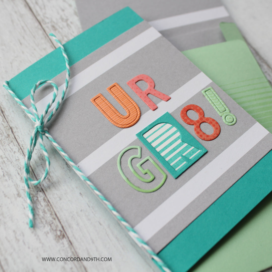 Double-Cut Alphabet Dies