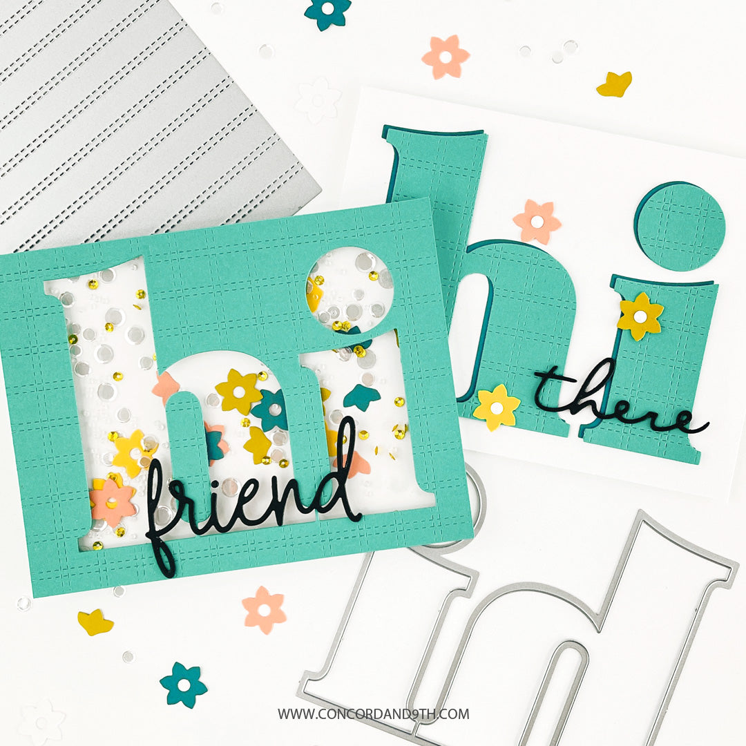 Double Stripe Card Front Die