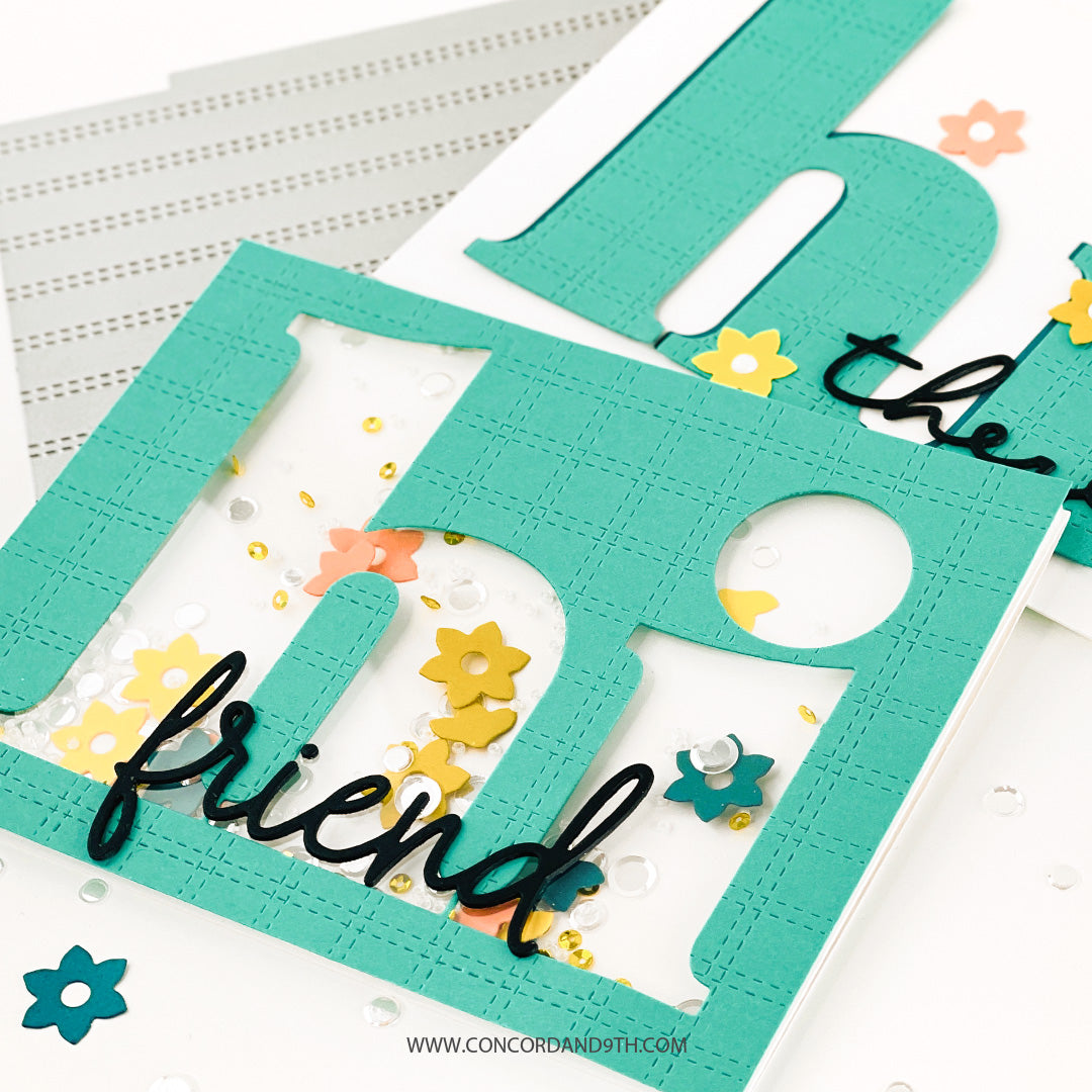 Double Stripe Card Front Die