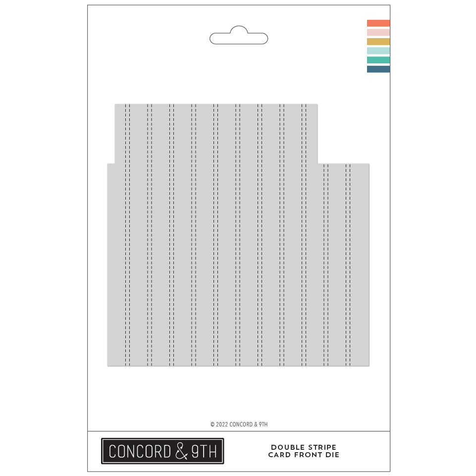 Double Stripe Card Front Die - Concord & 9th