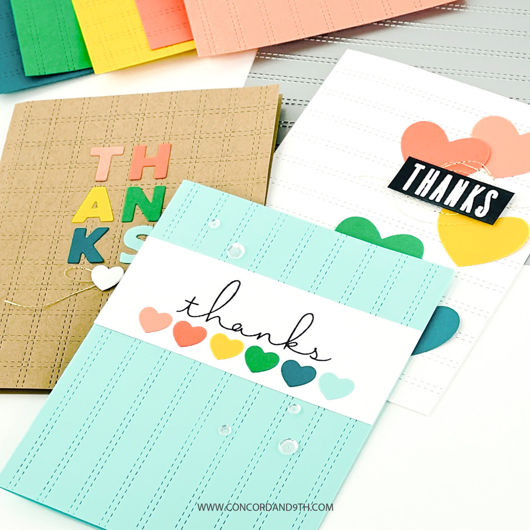 Double Stripe Card Front Die