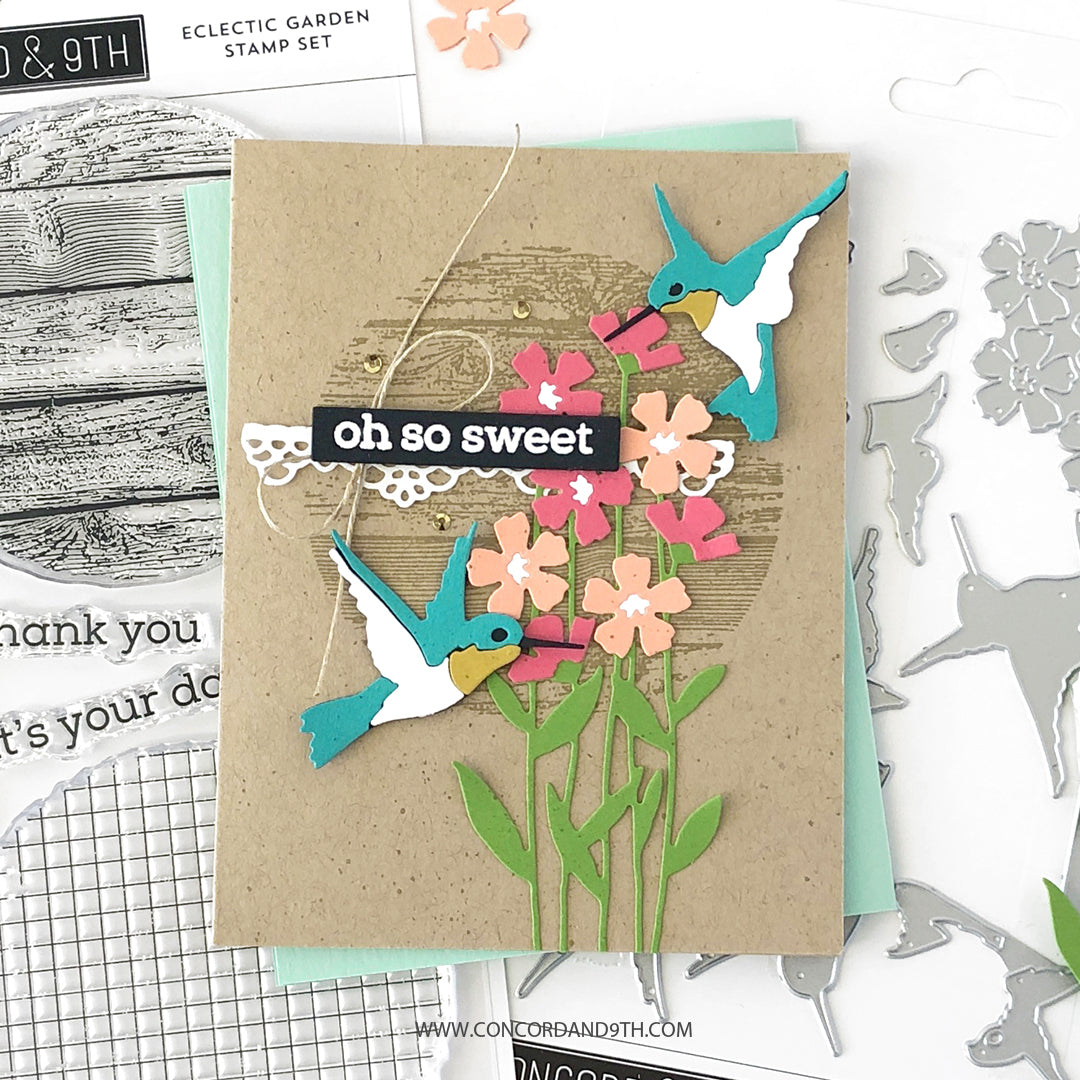 Juego de sellos de jardín ecléctico