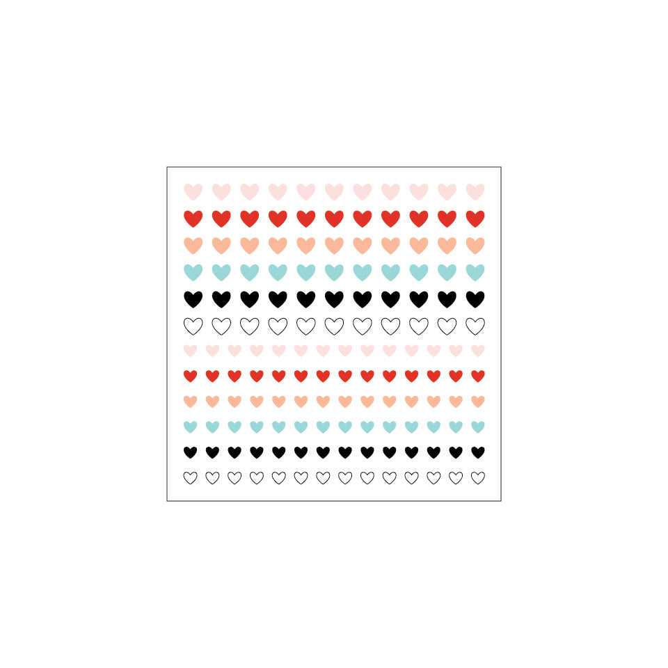 Corazones de esmalte