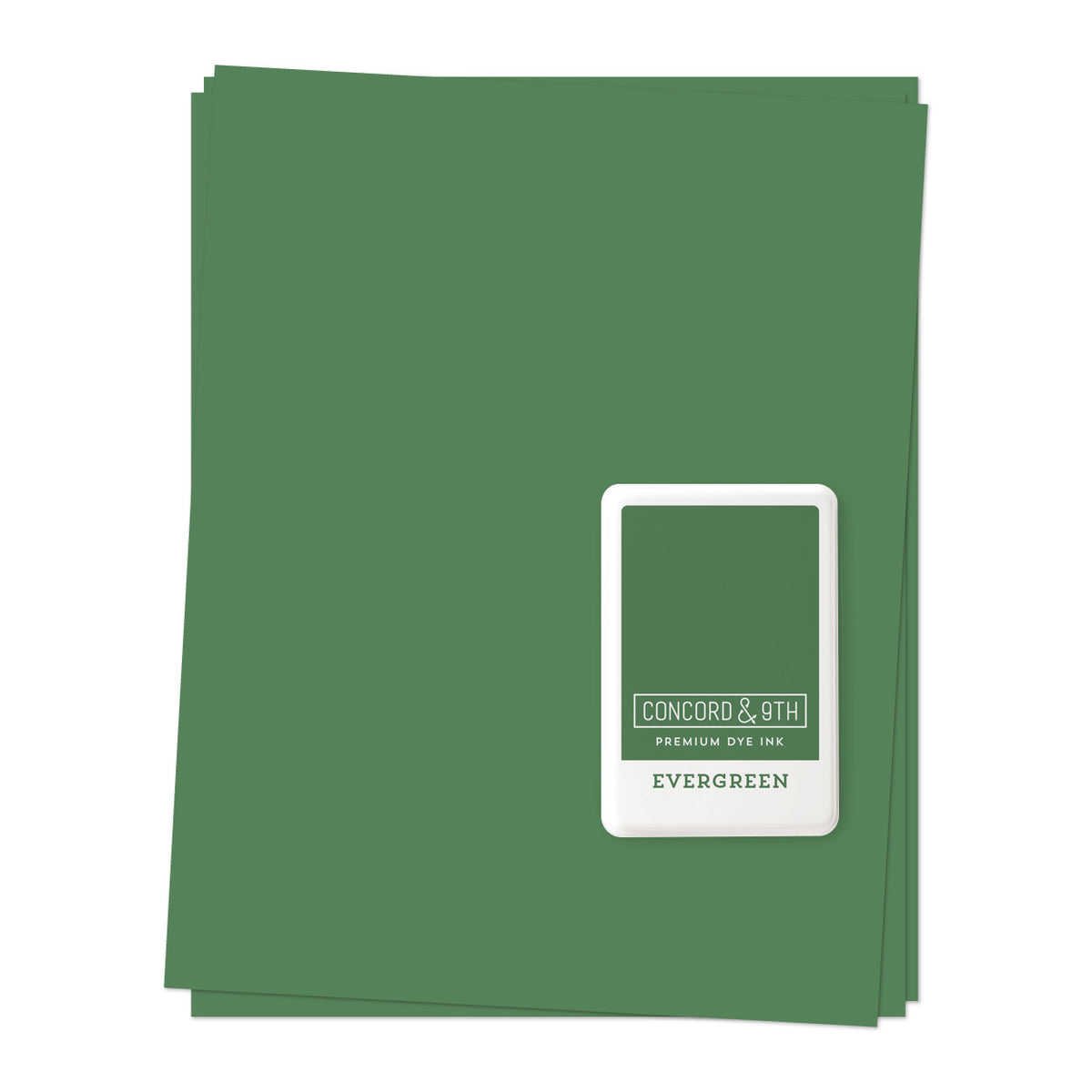 Cardstock: Evergreen Ink Pad &amp; Cardstock BUNDLE