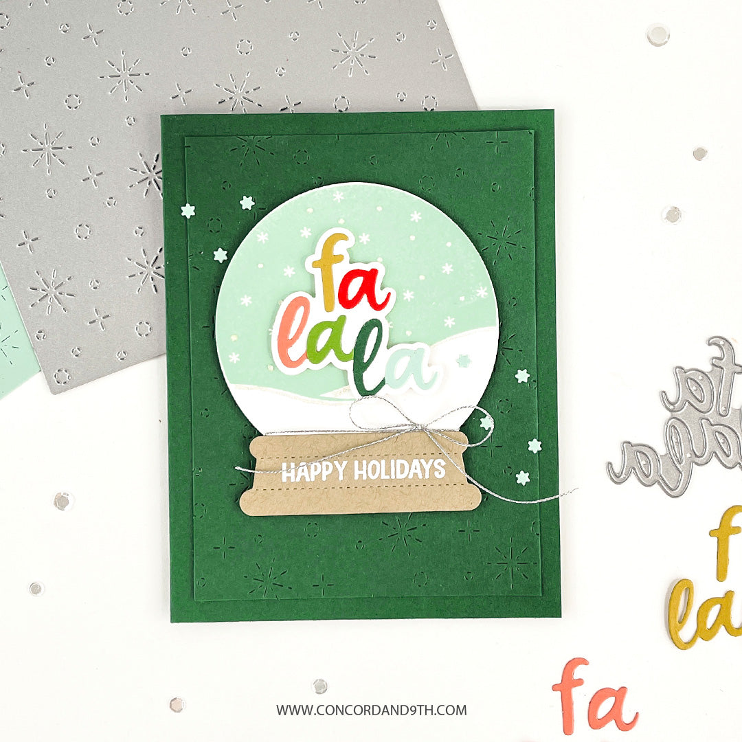 Troquel frontal de tarjeta zSnowfall