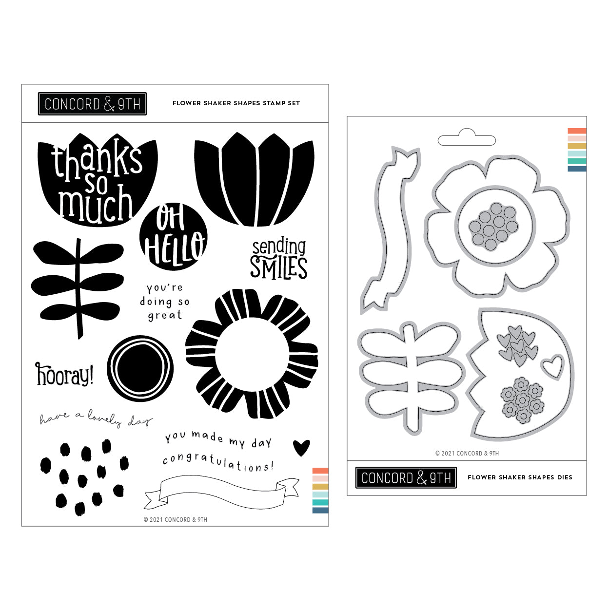 Paquete de formas de coctelera con forma de flor