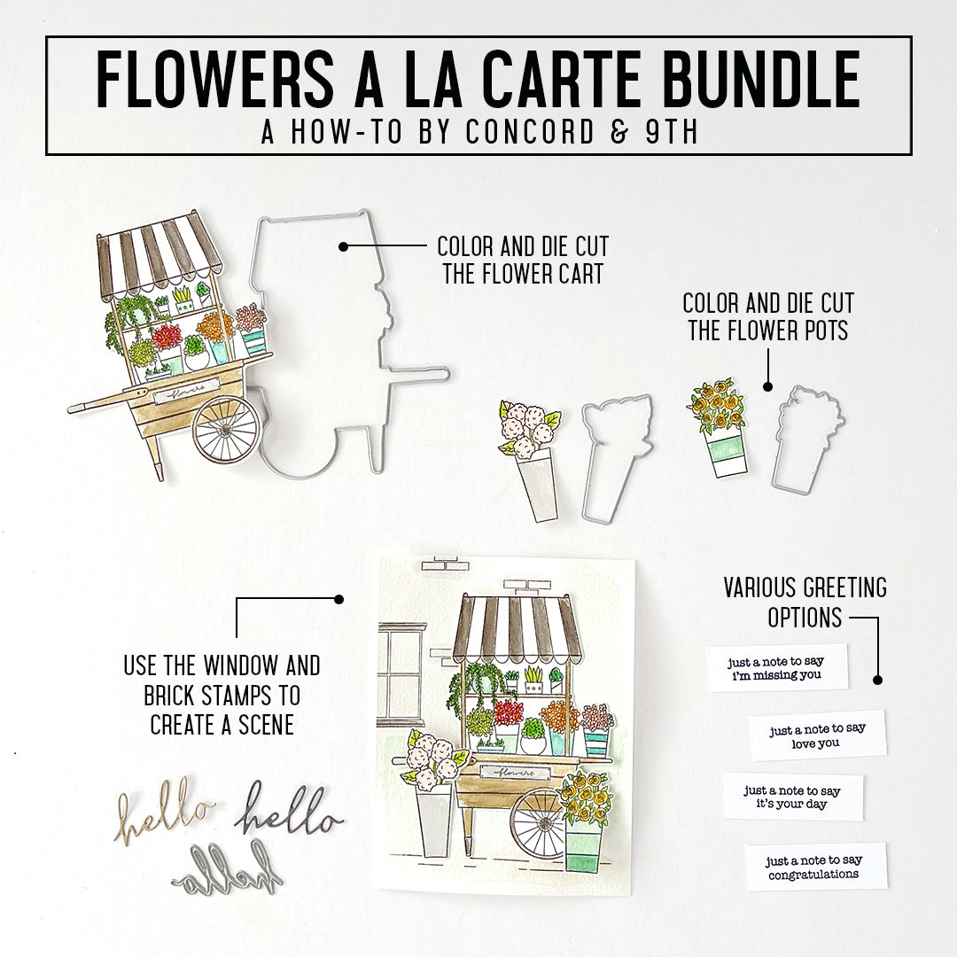 LAST CHANCE: Flowers A La Carte Stamp Set