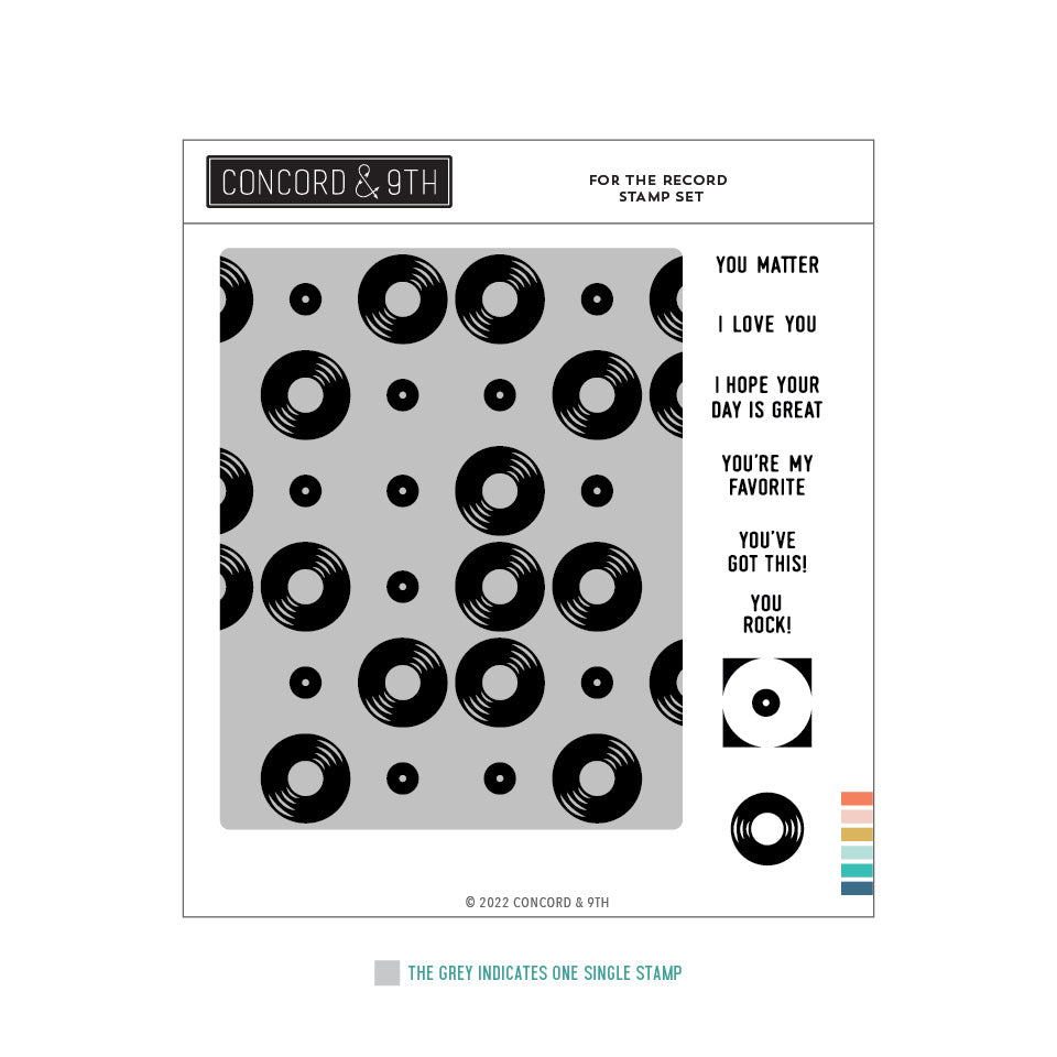 Juego de sellos For the Record