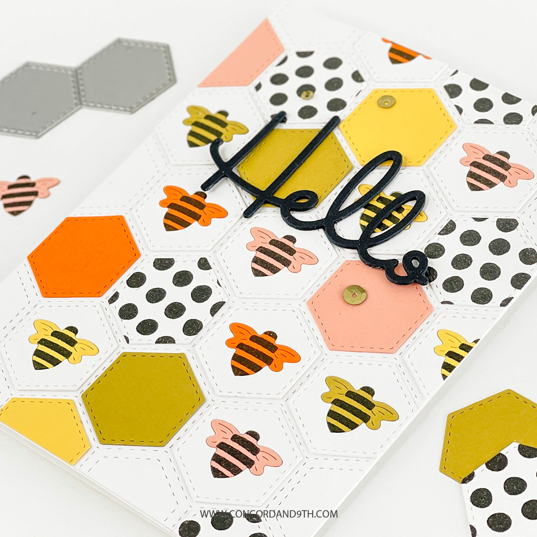 Juego de sellos con motivos florales amigables