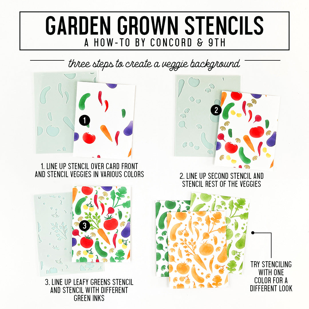 Garden Grown Stencil Pack