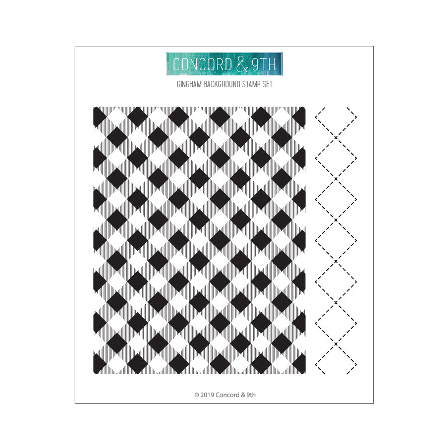 Gingham Background Stamp Set