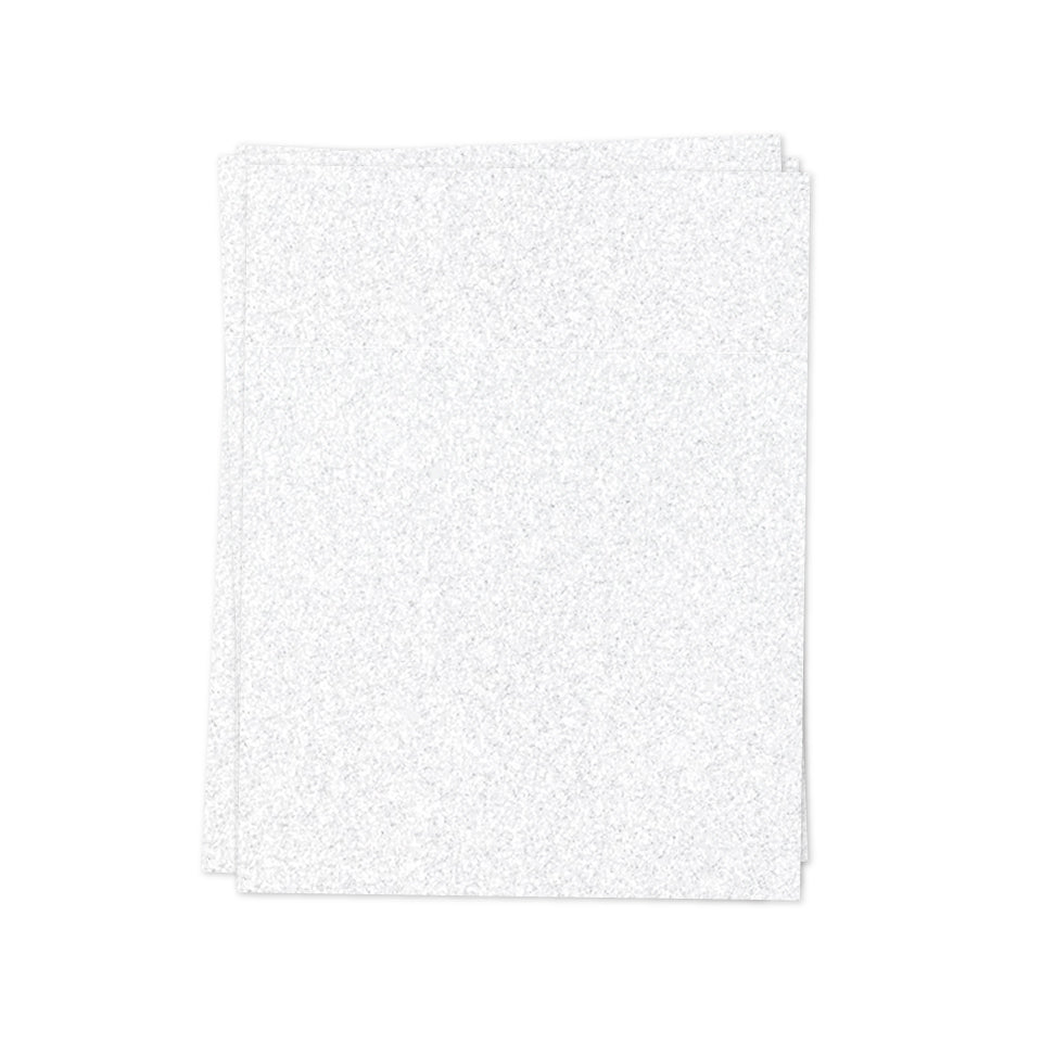 White Glitter Paper - Concord & 9th
