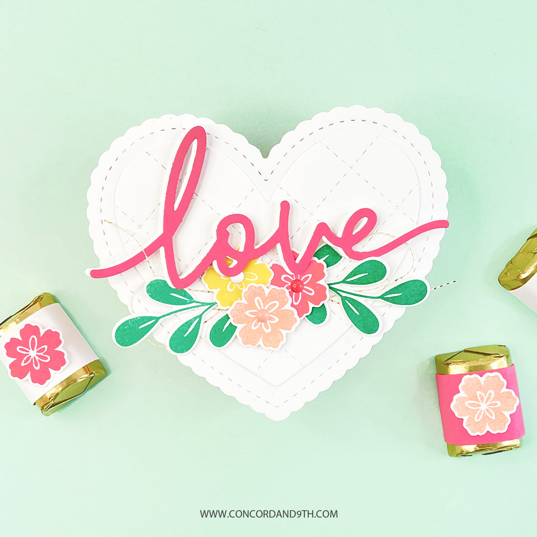 Juego de sellos Corazón feliz 