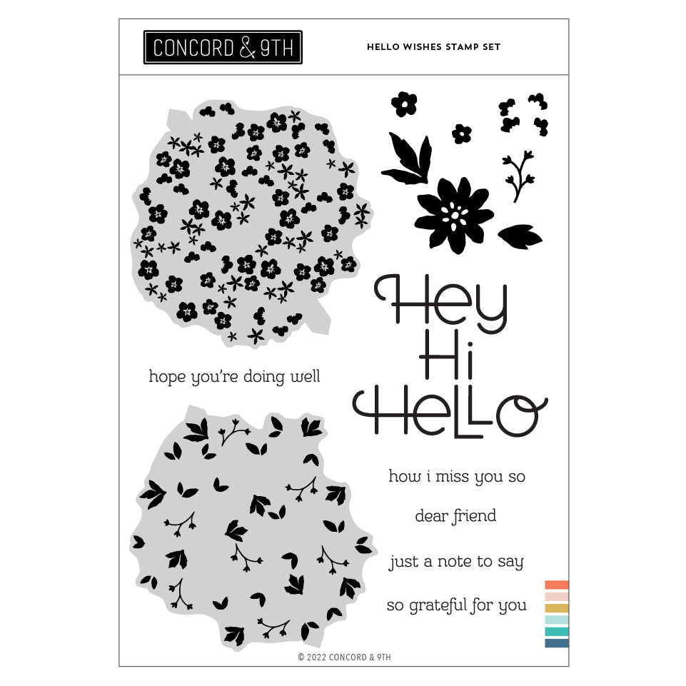 Hello Wishes Stamp Set WHOLESALE