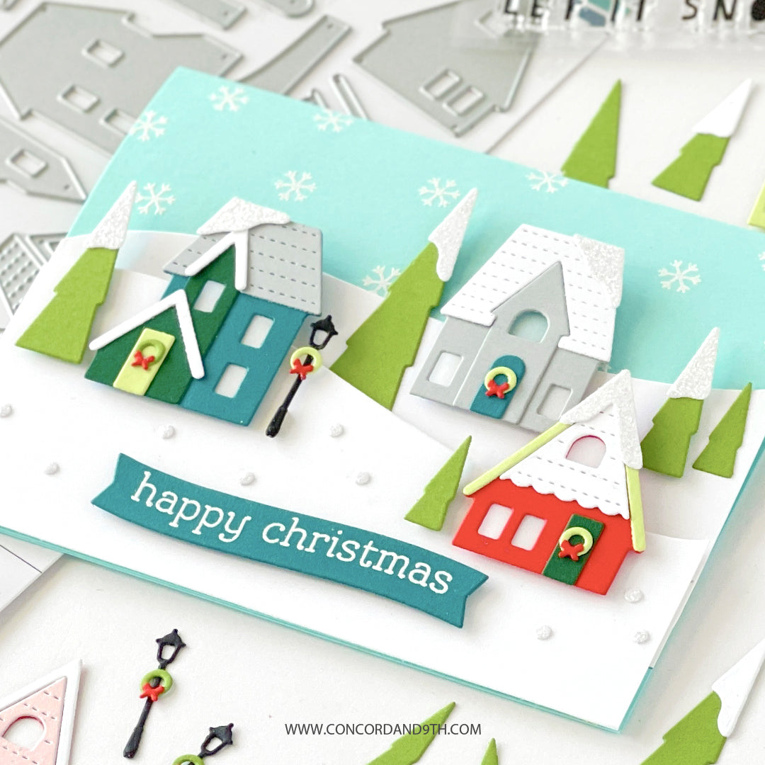 Juego de sellos Stacks Home for the Holidays