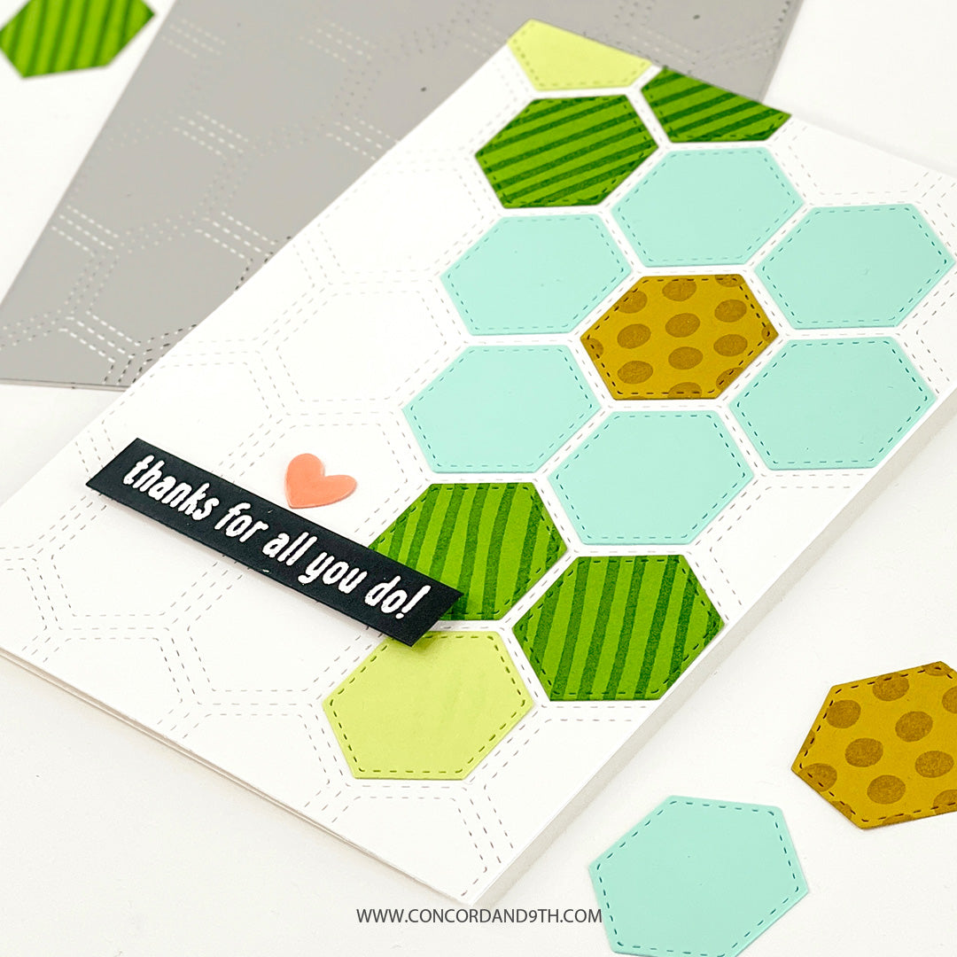 Troqueles para colchas con forma de panal