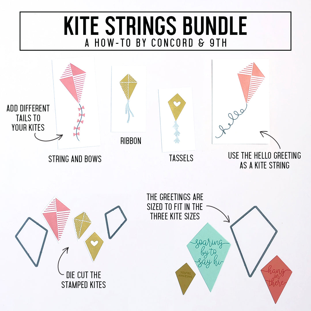 LAST CHANCE: Kite Strings Stamp Set