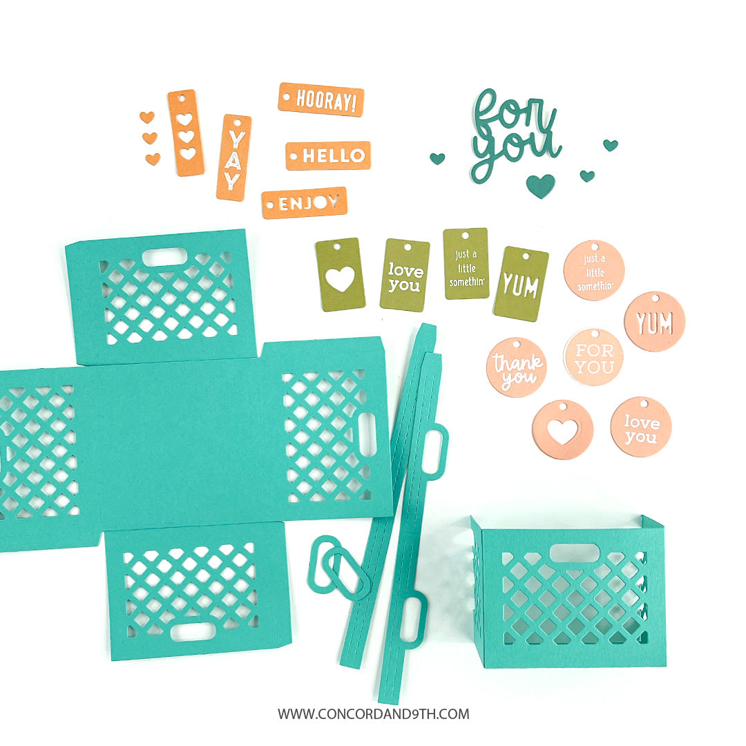 Little Crate Tags Stamp Set
