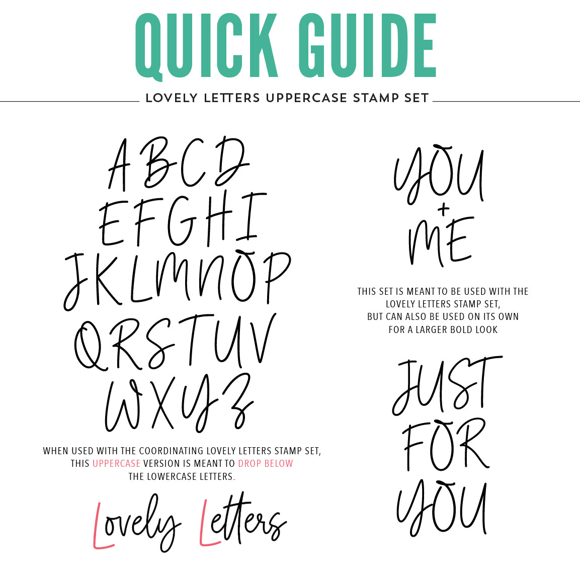 Lovely Letters Uppercase Stamp Set