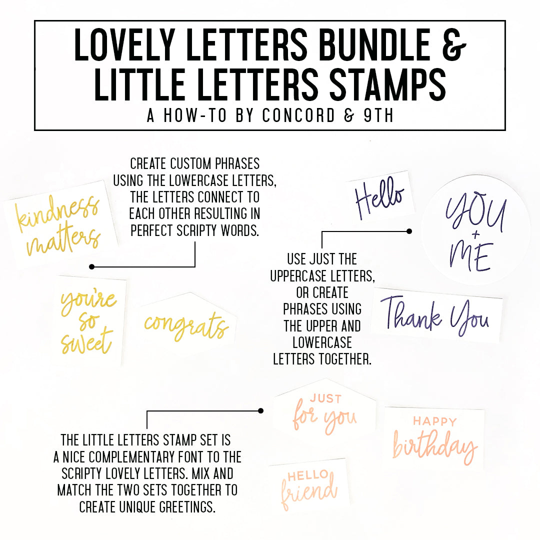 Lovely Letters Uppercase Stamp Set