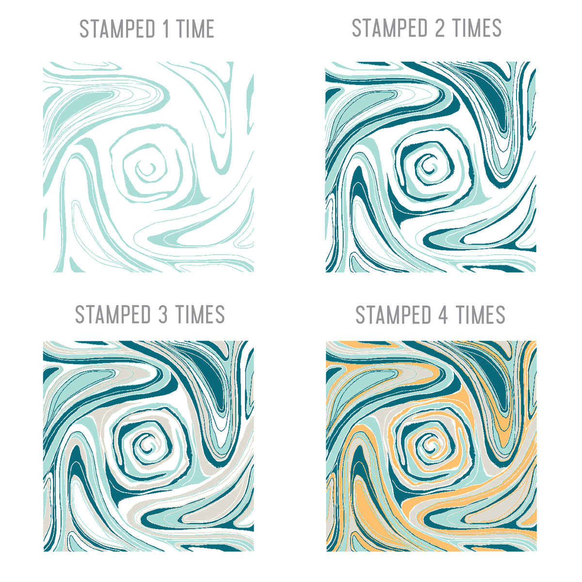 Marbled Turnabout™ Stamp