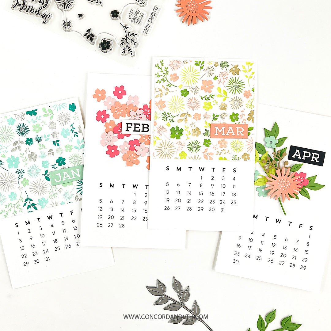 Juego de sellos Mini Months