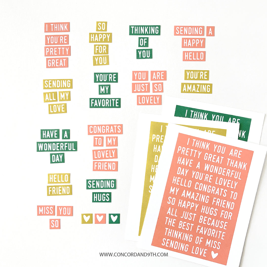 Juego de sellos Mix &amp; Match Everyday Sentiments
