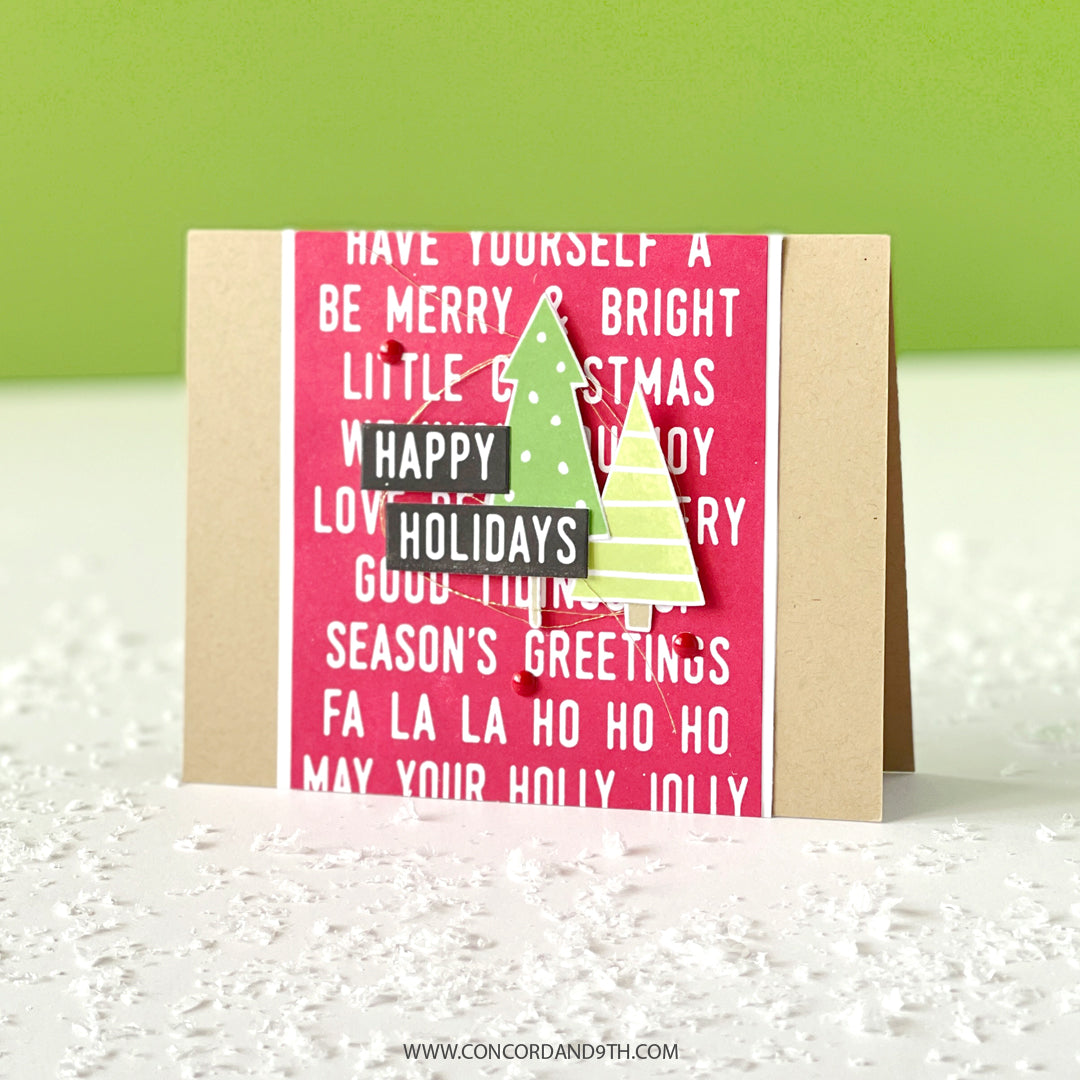 Troquel Mix &amp; Match Holiday Sentiments