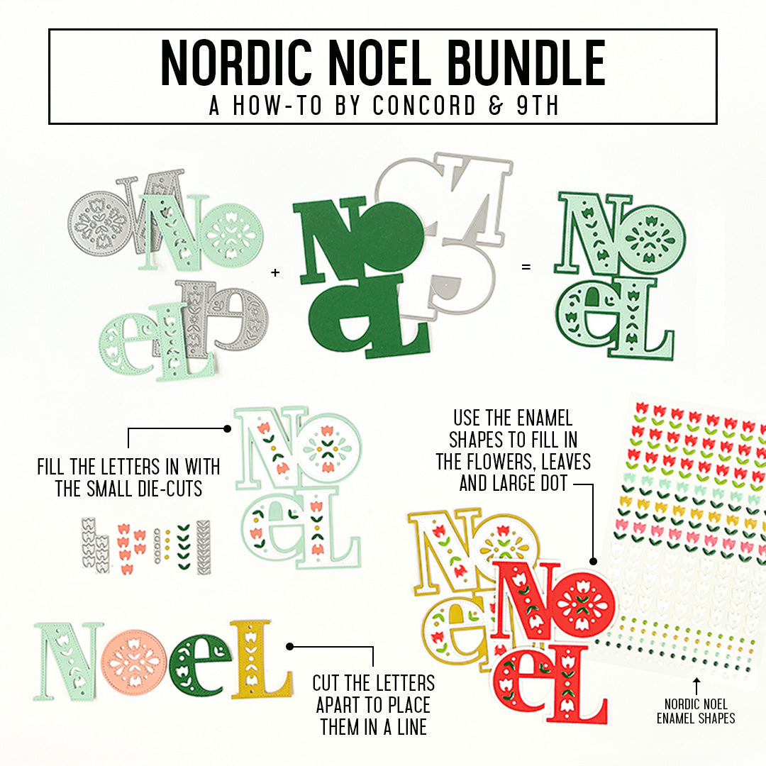 Nordic Noel Enamel Shapes