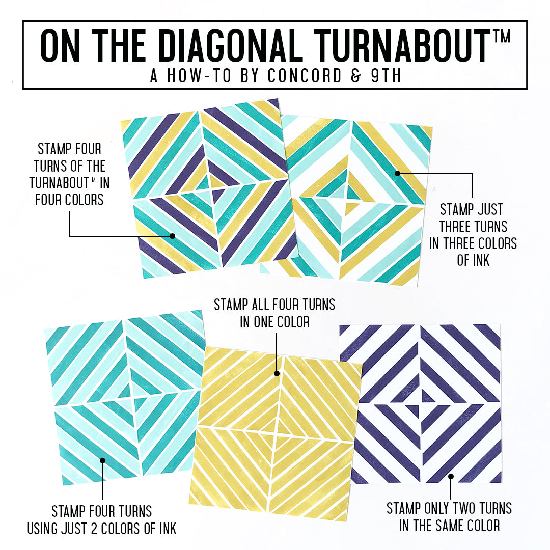 LAST CHANCE: On the Diagonal Turnabout™ Stamp