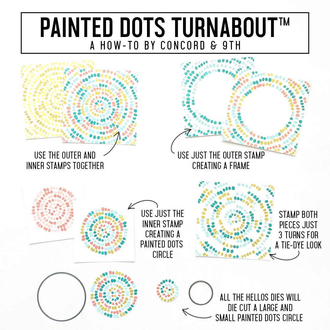 Painted Dots Turnabout™ Stamp