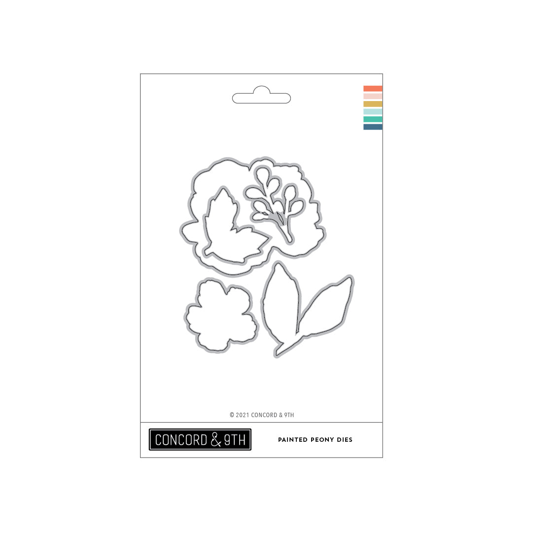 ÚLTIMA OPORTUNIDAD: Troqueles de peonías pintadas