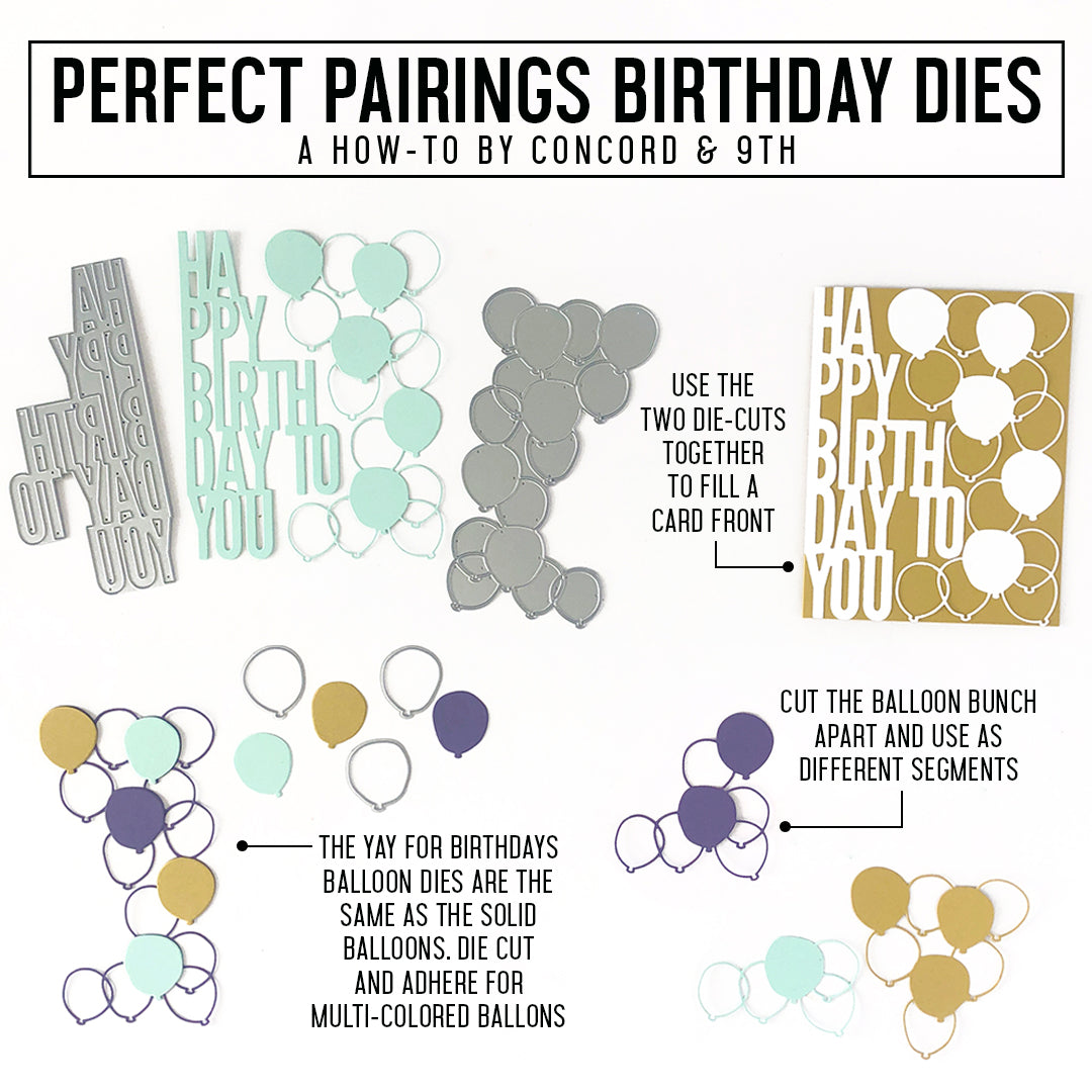 Birthday Perfect Pairings Dies