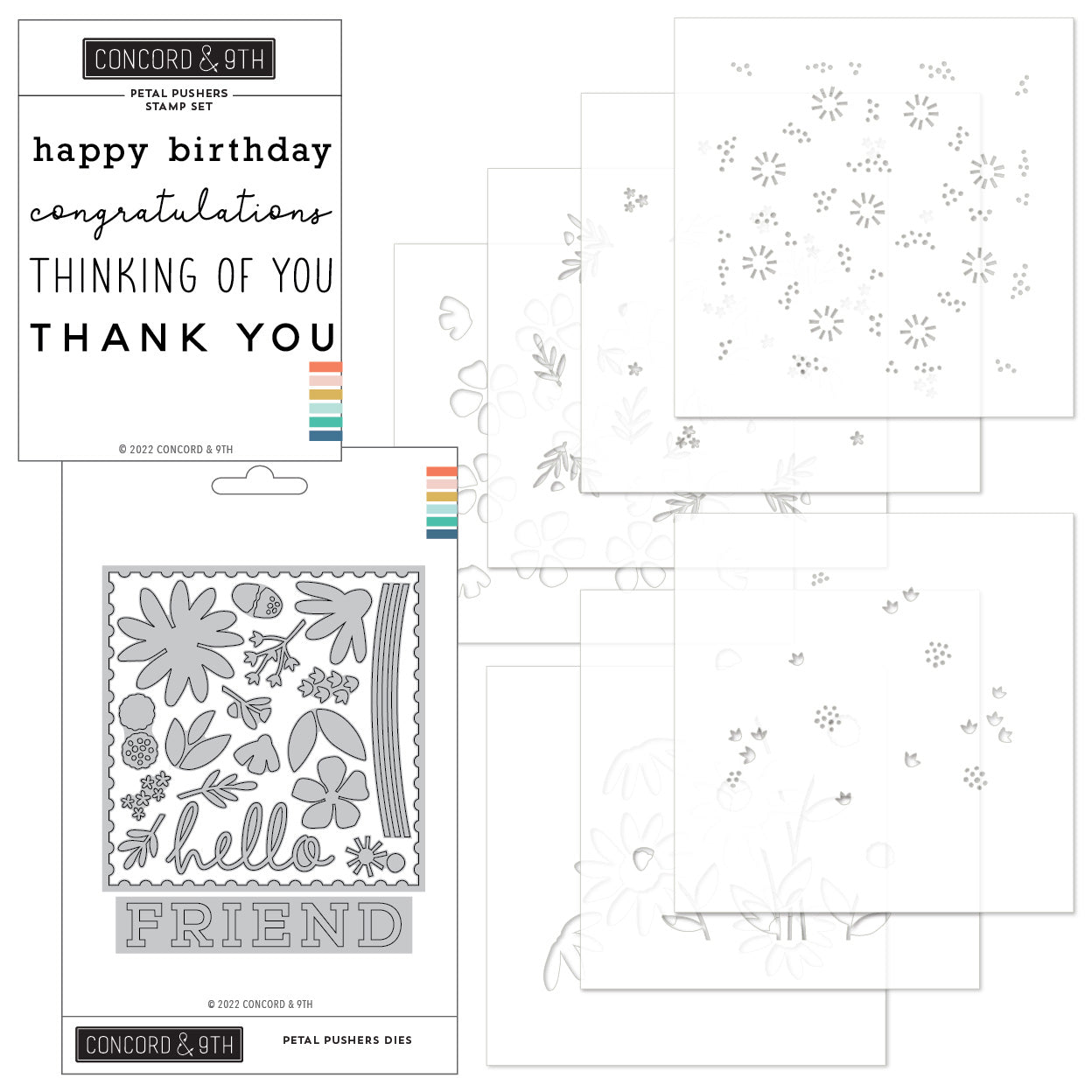 Concord & 9th - Clear Stamp - 2024 Calendar Stamp Set